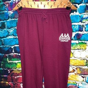 Stranger things sweatpants size XL